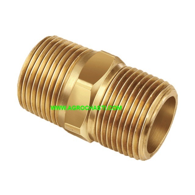 НИПЕЛ МЕСИНГ 3/8Х3/8"