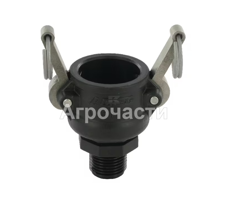Полипропиленов Camlock съединител Arag тип B — 3/4 цола; външна резба 1/2 цола BSP; 9 BAR — 18103B2 — Агрочасти