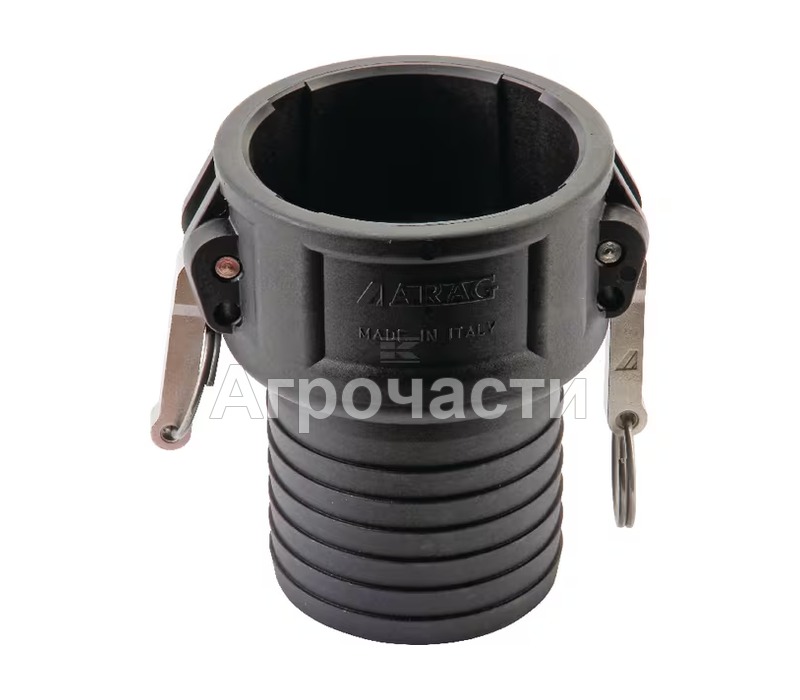 Полипропиленов Camlock съединител Arag тип C — 3 цола; щуцер 87 mm; 5 BAR — 18109C87 — Агрочасти