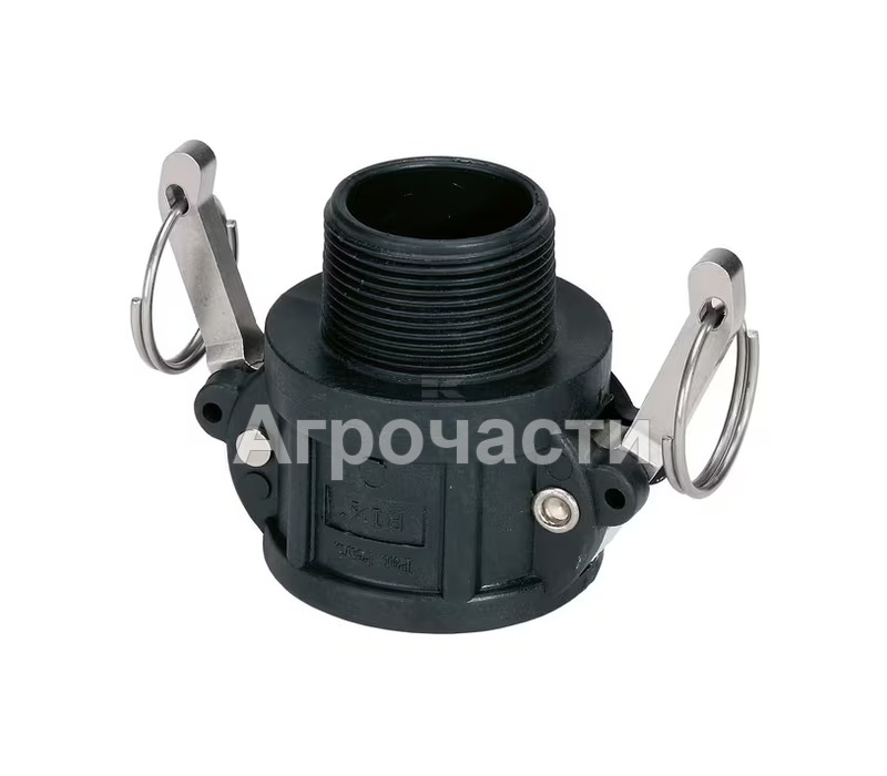 Полипропиленов Camlock съединител GEOline тип B — 1-1/4 цола; външна резба BSP; 6,9 BAR — 8034302 — Агрочасти