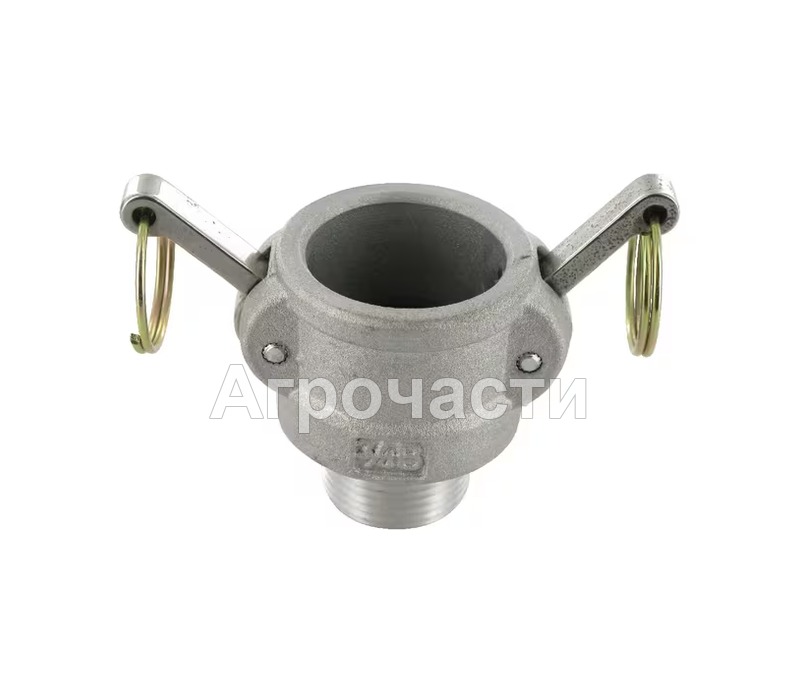 Camlock съединител от неръждаема стомана Kramp тип B — 4 цола; външна резба BSP; 6,9 BAR — HCN100BSS102 — Агрочасти