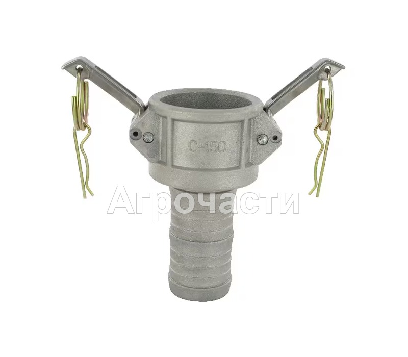 Camlock съединител от неръждаема стомана Kramp тип C — 1-1/2 цола; щуцер 38,1 mm; 17,2 BAR — HCN100CSS038 — Агрочасти